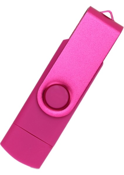 Flash Disk, Oksitlenmiş Klips (Usb+Tip C) 3.0 8gb Flash Bellek U Disk, Android Cihaz/pc/tablet/(Gül Kırmızı) (Yurt Dışından)