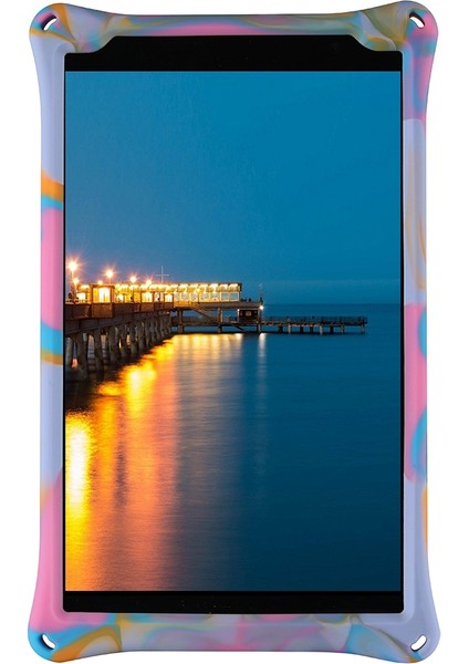 P80 P80X P80H Için Tablet Kılıfı 8 Inç Tablet Silikon Kılıf Askı ve Kalemli Tablet Standı (Gül Kırmızı Mor) (Yurt Dışından)