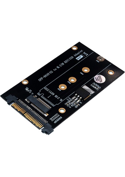 Ek Kartlar M.2 Ssd'den U2 Adaptörüne Nvme M.2 SSD U2 Kart Anahtarı M, Siyah Soğutuculu (Yurt Dışından)