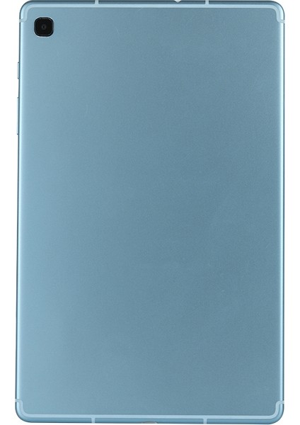 Galaxy Tab S6 Lite Için Tablet Kılıfı Silikon Kılıf Askılı ve Kapasitör Kalemli Tablet Standı (Mavi) (Yurt Dışından)