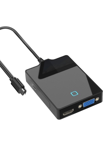 Type-C Bağlantı Istasyonu 6'sı 1 Arada Çok Fonksiyonlu Hub Pro Için USB 4K VGA Hub (Yurt Dışından)