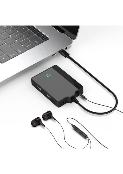 Type-C Bağlantı Istasyonu 6'sı 1 Arada Çok Fonksiyonlu Hub Pro Için USB 4K VGA Hub (Yurt Dışından)