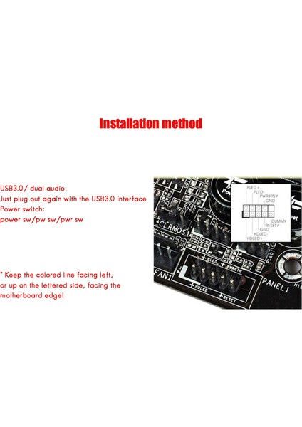 Pc Kasası Güç Kaynağı Açık/kapalı 3 Bağlantı Noktalı USB 3.0 Sesli Ses Bilgisayar Anahtarı Harici Güç Anahtarı Sıfırlama Düğmesi USB Hub (Yurt Dışından)