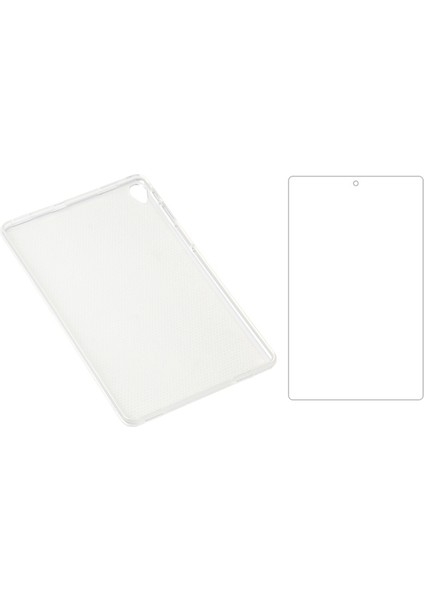 IPLAY40 Tablet Için Kılıf + Ekran Koruyucu Cube 40 Için 10.4 Inç Silikon Kılıf Düşme Önleyici (Şeffaf) (Yurt Dışından)