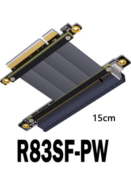 R83SF-PW Pcıe X8 - Pcıe X16 Uzatma Kablosu Yükseltici Kablo Desteği RTX3060 Btc Madenci Madenciliği Için Grafik Kartı (15 Cm) (Yurt Dışından) fiyatları