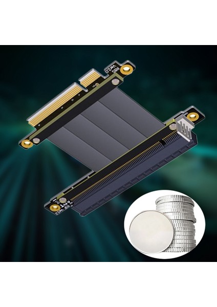 R83SF-PW Pcıe X8 - Pcıe X16 Uzatma Kablosu Yükseltici Kablo Desteği RTX3060 Btc Madenci Madenciliği Için Grafik Kartı (15 Cm) (Yurt Dışından) modelleri