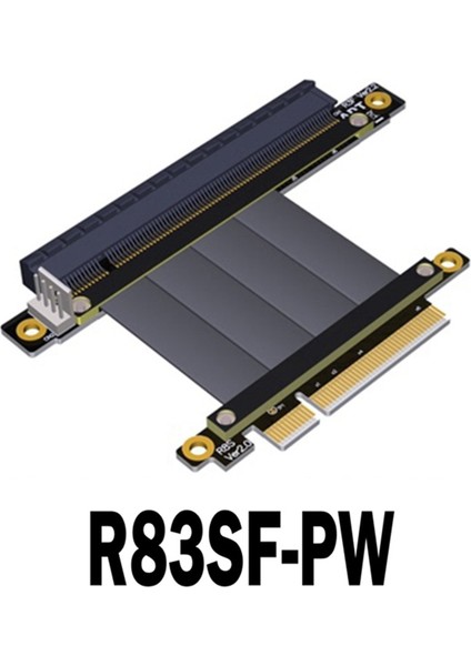R83SF-PW Pcıe X8 - Pcıe X16 Uzatma Kablosu Yükseltici Kablo Desteği RTX3060 Btc Madenci Madenciliği Için Grafik Kartı (15 Cm) (Yurt Dışından) fırsatları