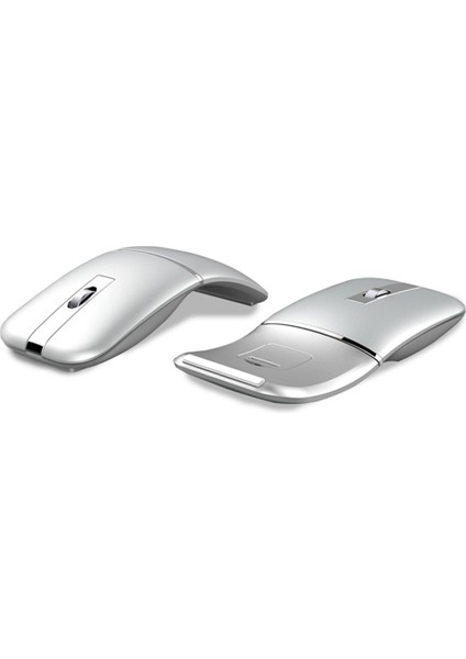 Taşınabilir Kablosuz Fare Bluetooth Bilgisayar Faresi 1600 Dpı Optik Çift Modlu Katlanabilir Fare Mini Fareler Dizüstü Bilgisayar Için Gümüş (Yurt Dışından)
