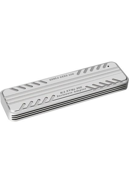 M.2 Nvme Katı Hal Sürücü Harici Muhafaza 10 Gbps HDD Saklama Kutusu USB 3.2 Gen2 Sabit Disk Kutusu SSD 2242/2260/2280 (Yurt Dışından)