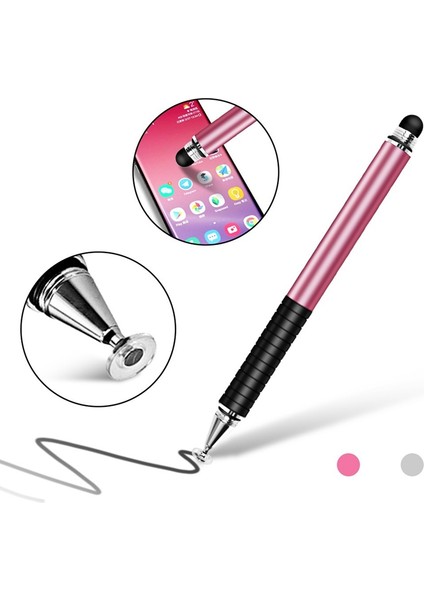 El Yazısı Kapasitif Kalem Çift Kontakt 2-In-1 Nokta Okuyucu Çizim Kalem Çizim Tablet Bilgisayar Kalem Stylus Kalem Pembe (Yurt Dışından) fiyatları
