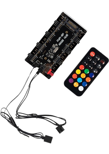 Anakart Kontrol Cihazı, Sıcaklık Kontrolü Hız/ışık Rengi 2'si 1 Arada Rgb Kontrol Cihazı, Şunlar Için Uygundur: (Yurt Dışından)