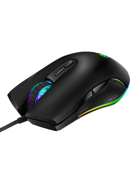 3200 Dpı'a Kadar 4 Arka Işık Moduna Sahip Ergonomik Oyun Faresi, Dizüstü Bilgisayar ve Iş Için 7 Düğmeli Rgb Kablolu USB Fare (Yurt Dışından)