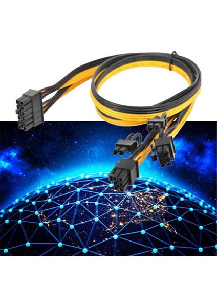 Video Kartı Kablosu Için 12-Pin'den Pcie'ye 6 + 2pin 8pn Güç Kablosu 60CM Kullanılan 12PIN Psu Çok Fonksiyonlu Güç Kablosu (Yurt Dışından) indirimleri