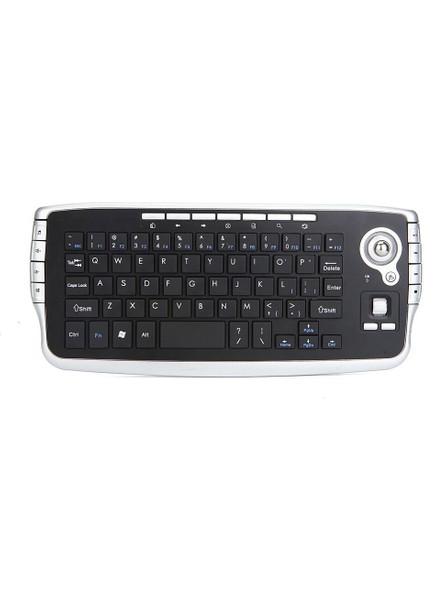 Trackball'lu Kablosuz Klavye, 2.4g Mini Klavye Multi-Medya Fonksiyonel Trackball Air Mouse, Akıllı Tv / Pc Için - Gümüş (Yurt Dışından) modelleri