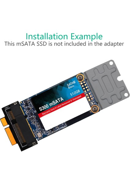 7 + 17 Pin Msata Ssd'den Sata'ya Dönüştürme Adaptör Kartı, 2012 Pro Retina ve MC976 A1425 A1398 Için (Yurt Dışından)