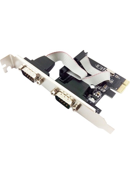 Sürücü Diski Genişletme Kartı ile RS232 Siyah Yüksek Hızlı Eklenti WCH382L 9 Pin Pcı-E Seri Bağlantı Noktası Kartı Mini Dayanıklı Bilgisayar Adaptörü (Yurt Dışından)