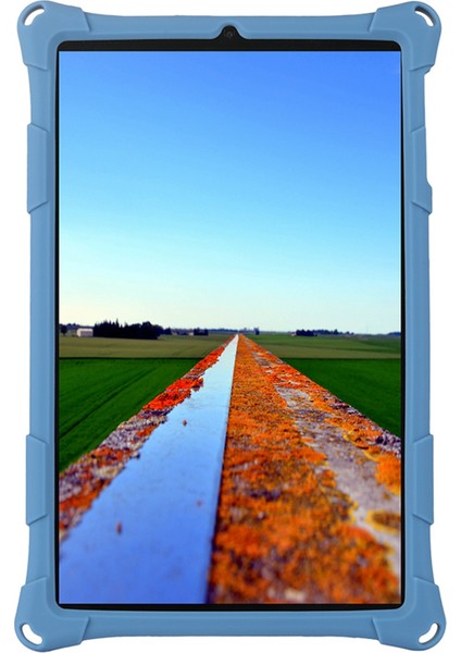 IPLAY40 Tablet Için Koruma Kılıfı 10.4 Inç Silikon Kılıf Kalemli Ayarlanabilir Tablet Standı (Mavi) (Yurt Dışından)