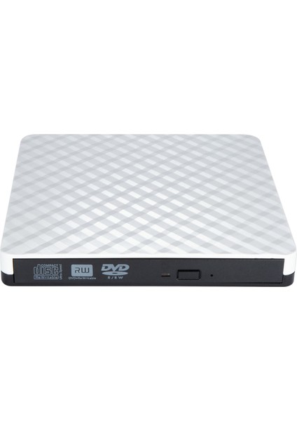 Harici DVD Sürücüsü USB 3.0, Windows 10/8/7 Dizüstü Masaüstü Için Taşınabilir CD DVD /-Rw Optik Sürücü Yazıcı Yazıcısı(Beyaz) (Yurt Dışından)