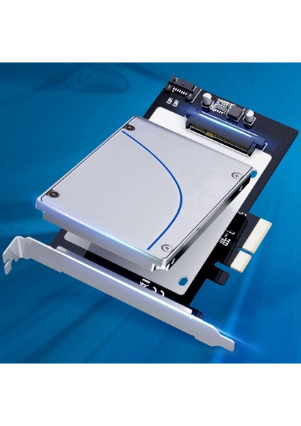 Pcıe 3.0 X4 - U.2 SFF-8639 Adaptör Kartı U2 SSD Gen3 Kartı Pcı-E Genişletme Kartı X4 - 2.5 Inç Sata Yükseltici Kart (Yurt Dışından)