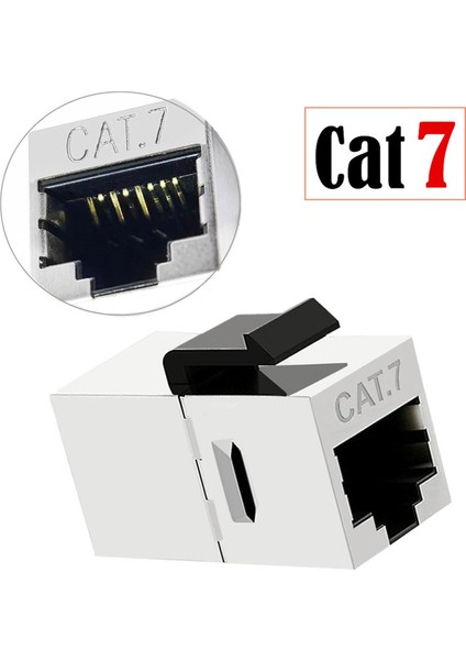 RJ45 Cat7 Korumalı Satır Içi Bağlayıcı Cat 7 Dişi - Mandallı Jack Cat7 Modüler Konnektör Için Dişi (Yurt Dışından)