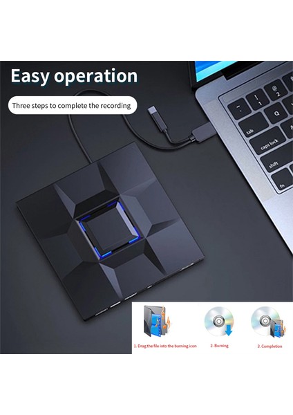 Harici CD ve DVD Oynatıcı Oyun Yazıcı DVD Harici USB 3.0 Tip C CD Yazıcı Okuyucu Pc Dizüstü Masaüstü Için (Yurt Dışından) fırsatları