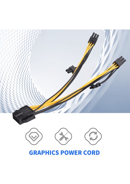 6 Adet 8 Pin Güç Kablosu Madencilik Cpu Gpu 8pin To 2x8 Pin (6+2) Grafik Kartı Çift Pcı-E 8 Pin Güç Splitter Kablosu 21 cm (Yurt Dışından) modelleri
