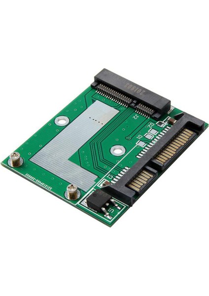 Msata SSD 2.5 Inç Sata 6.0gps Adaptör Dönüştürücü Kart Modülü Kurulu Mini Pcie SSD Adaptör Dönüştürücü Kartı, 2 Adet (Yurt Dışından)