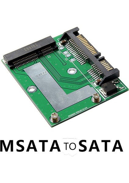 Msata SSD 2.5 Inç Sata 6.0gps Adaptör Dönüştürücü Kart Modülü Kurulu Mini Pcie SSD Adaptör Dönüştürücü Kartı, 2 Adet (Yurt Dışından) fiyatları