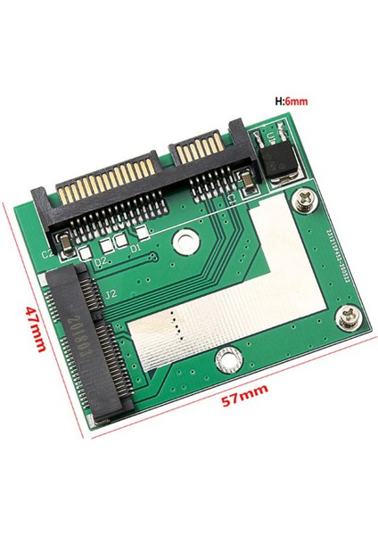Msata SSD 2.5 Inç Sata 6.0gps Adaptör Dönüştürücü Kart Modülü Kurulu Mini Pcie SSD Adaptör Dönüştürücü Kartı, 2 Adet (Yurt Dışından) indirimleri