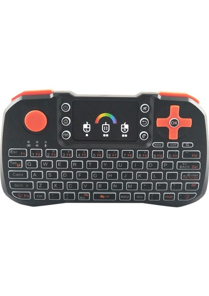 Mini Oyun Uzaktan Algılama Kablosuz Klavye Uzaktan Kumanda 2.4g2.4ghz Kablosuz Klavye Presspad + Presspad Fare ile Renkli El Uzaktan Kumandası (Yurt Dışından)
