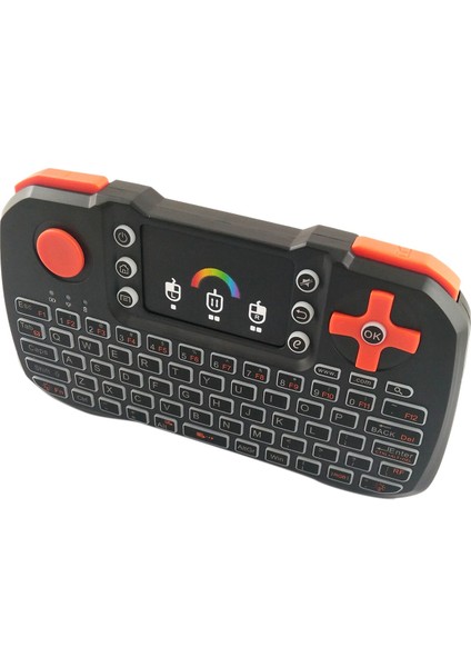 Mini Oyun Uzaktan Algılama Kablosuz Klavye Uzaktan Kumanda 2.4g2.4ghz Kablosuz Klavye Presspad + Presspad Fare ile Renkli El Uzaktan Kumandası (Yurt Dışından)