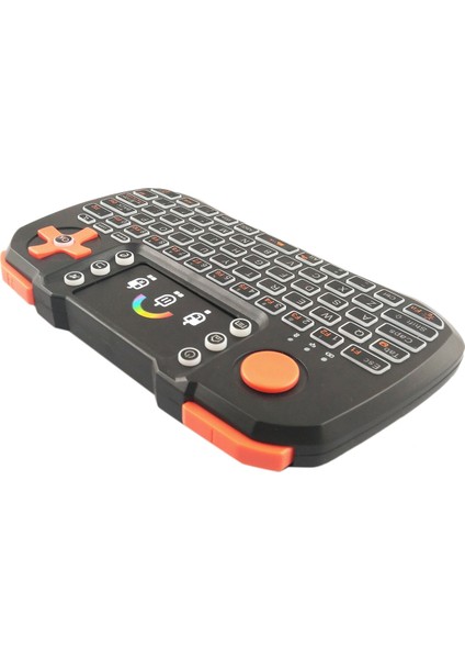 Mini Oyun Uzaktan Algılama Kablosuz Klavye Uzaktan Kumanda 2.4g2.4ghz Kablosuz Klavye Presspad + Presspad Fare ile Renkli El Uzaktan Kumandası (Yurt Dışından)