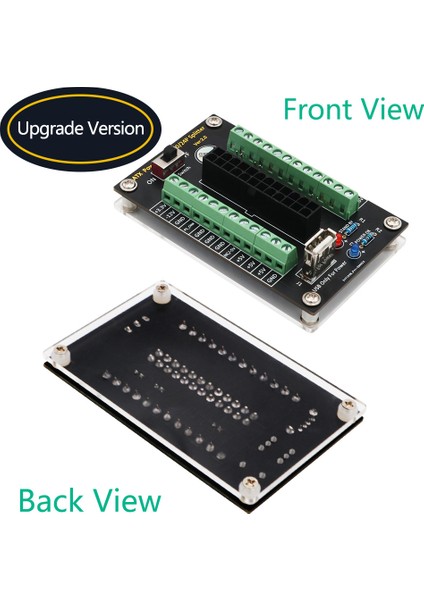 USB 5V Bağlantı Noktalı ve Akrilik Tabanlı Atx 24/20 Pin Güç Kaynağı Kesme Kartı Modülü (Yurt Dışından)