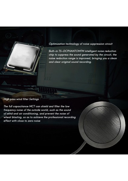 Usb'li Mikrofon Kondansatör Mikrofon Bilgisayar Iş Konferansı Için Mikrofon Pc Dizüstü Bilgisayar Ses Alma Mikrofonu (Yurt Dışından)