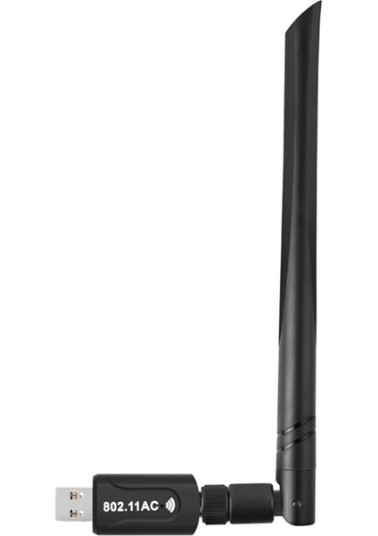 1200MBPS USB Ağ Adaptörü 2.4g/5.8g Usb3. 0 Çift Bantlı Ücretsiz Sürücü Kablosuz Ağ Kartı Wifi Alıcısı (Yurt Dışından)