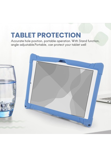 P20HD 10.1 Inç Tablet Pc Standı Için Kılıf Kapak Kordonlu Düşmeye Karşı Korumalı Silikon Kılıf (Koyu Mavi) (Yurt Dışından) fiyatları