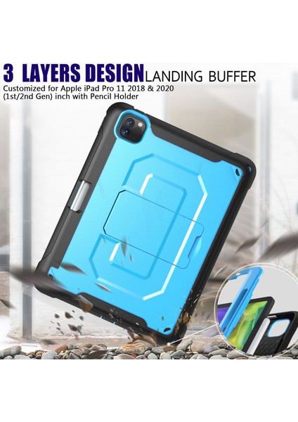 2020 Pro 11 Inç Tablet Pc Durumda Tpu Darbeye Dayanıklı Koruyucu Arka Kapak Kalem Yuvası ile Tablet Standı Kılıfı (Yurt Dışından) fırsatları