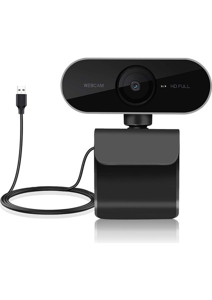 Mikrofonlu 1080P Web Kamerası - Bilgisayar, Dizüstü Bilgisayar, Pc Için Hd Web Kamerası - Görüntülü Arama Kayıt Konferans Için USB Kamera (Yurt Dışından)