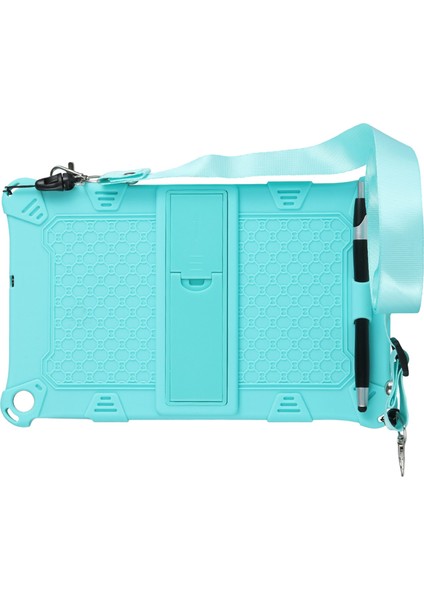 IPLAY20/IPLAY20 Pro Için Silikon Kılıf 10.1 Inç Tablet Kılıfı Askılı ve Kalemli Tablet Standı (Yeşil) (Yurt Dışından)