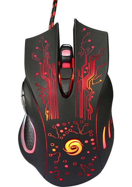 Profesyonel Kablolu Oyun Faresi 6 Düğme LED Optik USB Bilgisayar Faresi Oyuncu Fareleri K1013 Oyun Fare Sessiz Pc Fare Rastgele Değiştirilebilir Işık (Yurt Dışından)