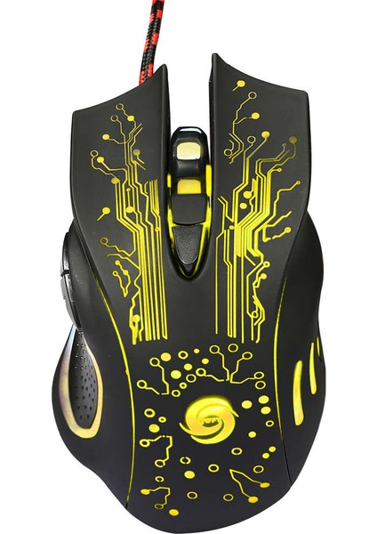 Profesyonel Kablolu Oyun Faresi 6 Düğme LED Optik USB Bilgisayar Faresi Oyuncu Fareleri K1013 Oyun Fare Sessiz Pc Fare Rastgele Değiştirilebilir Işık (Yurt Dışından) modelleri