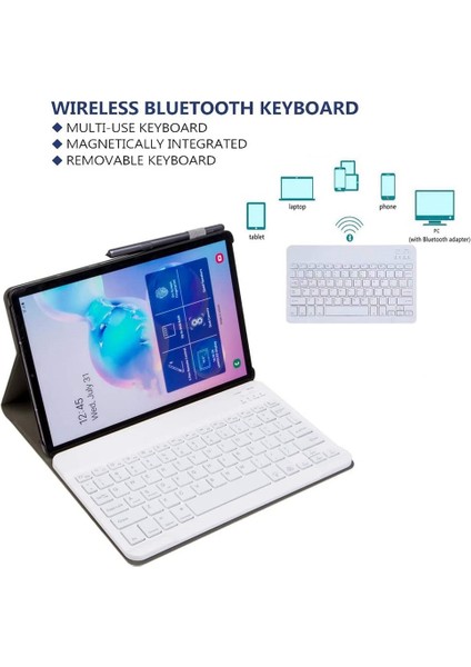 Klavye Kılıfı Galaxy Tab S6 10.5 2019 SM-T860 T865, Ince Çıkarılabilir Klavye Kılıfı-Altın (Yurt Dışından) fiyatları