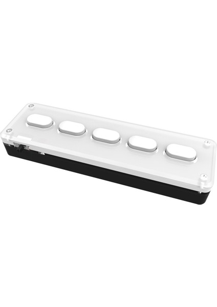 5 Tuşlu Özel Tuş Takımı Makro Programlanabilir Bluetooth Klavye Kopyala Yapıştır Rgb Düğmesi Oyun Mekanik Klavye Beyaz (Yurt Dışından)