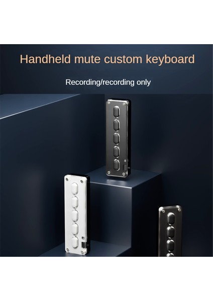 5 Tuşlu Özel Tuş Takımı Makro Programlanabilir Bluetooth Klavye Kopyala Yapıştır Rgb Düğmesi Oyun Mekanik Klavye Beyaz (Yurt Dışından)