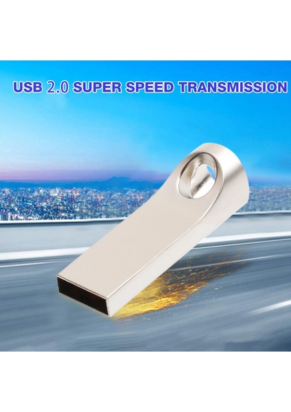 USB Flash Sürücü 32 GB USB 2.0 Mini Taşınabilir Yüksek Hızlı Metal Su Geçirmez Memory Stick Büyük Kapasiteli Pc Dizüstü U Disk (Yurt Dışından)