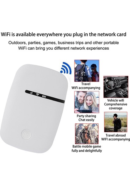 4g Wifi Yönlendirici Mobil Mifi 150 Mbps Wifi Modem Araba Mobil Wifi Kablosuz Hotspot Desteği 8 Kullanıcı Yuvası ile (Yurt Dışından)