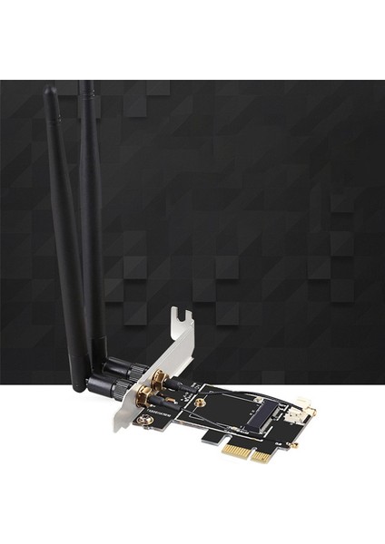 Pcı-E X1 - M.2 Ngff E-Key Wifi Kablosuz Ağ Adaptörü Dönüştürücü Kart, Masaüstü Bilgisayar Için Bluetooth'lu (Yurt Dışından) fiyatları