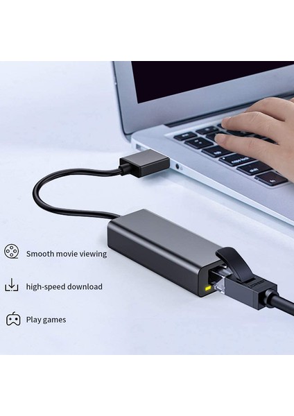 Chromebook, Windows 10, 8.1, Işletim Sistemi, Yonga Seti Için USB 3.0 - 10/100/1000 Gigabit Ethernet Internet Adaptörü (Yurt Dışından)