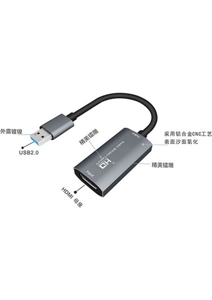 Video Yakalama Kartı USB 3.0 Hd Ses Yakalama Kartı 4K 60FPS Oyun Gerçek Zamanlı Akış Video Kaydedici Yakalama Cihazı (Yurt Dışından) fırsatları