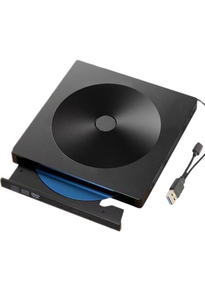Harici CD DVD Sürücüsü, C Tipi USB 3.0 Taşınabilir Harici CD DVD Sürücüsü Yazıcı /windows Optik Sürücü CD Dvd-Rw Yazıcı Yeniden Yazma ile Uyumlu (Yurt Dışından)